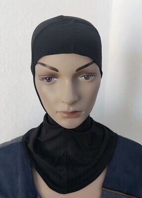 Nina-Bonnet aus Baumwolle - Farbe: Schwarz