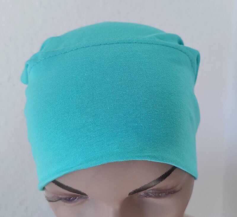 Schlauchbonnet - Farbe Meerblau