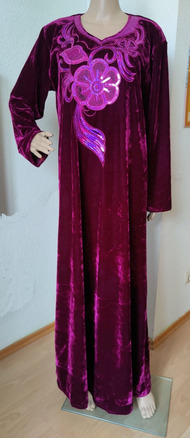 Samtkleid mit Pailletten