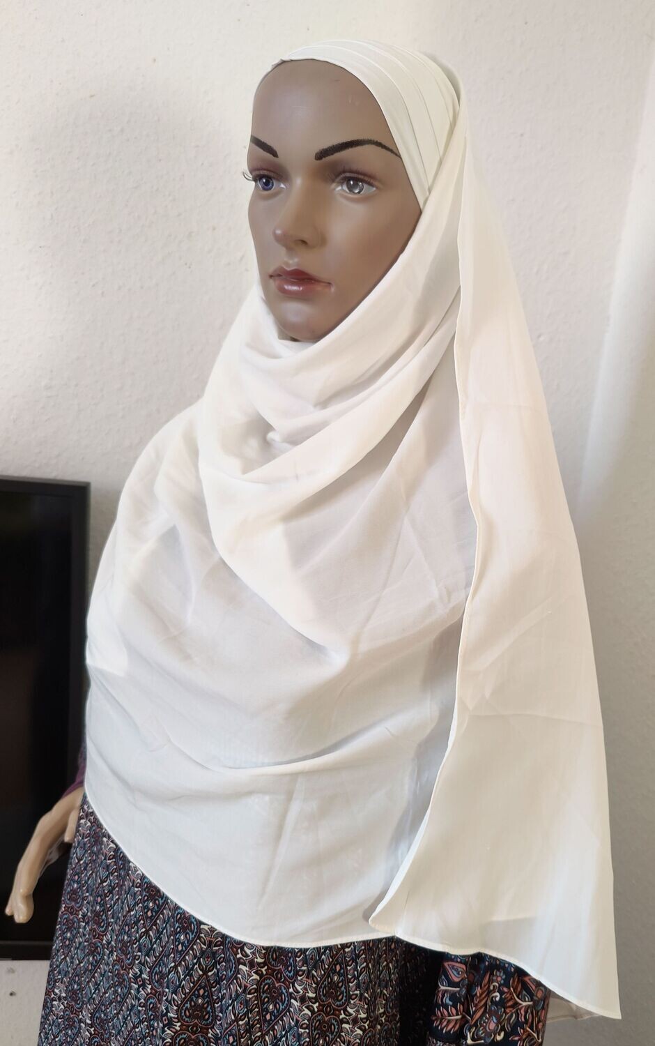 Hijab "Princess", Ivory