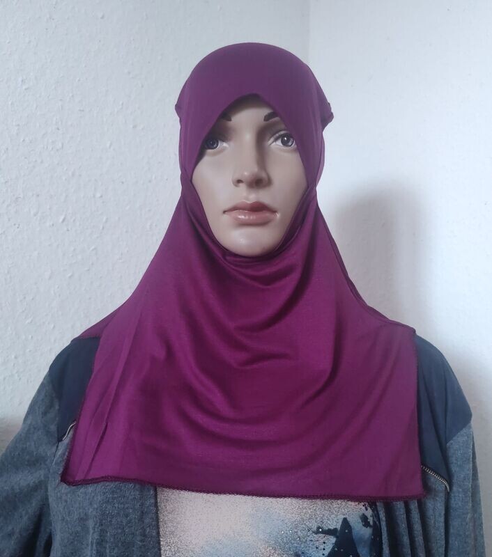 Ninja-Bonnet, Sporthijab. Farbe Beere