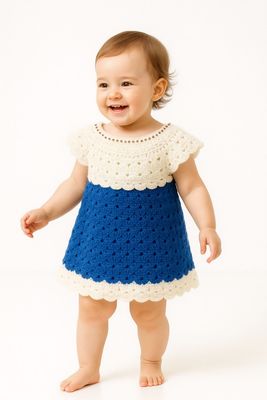 Babykleid, echte Handarbeit