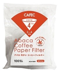 ABACA Cone Filter 4 Cups W 100 sheets
