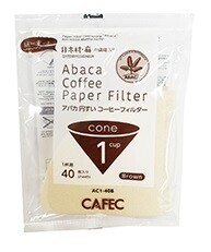 ABACA Cone Filter 1 Cup B 40 sheets