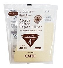 ABACA Cone Filter 4 Cups B 40 sheets