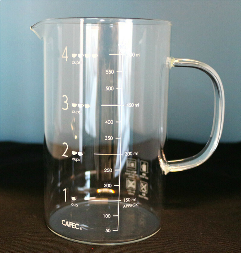Glass Beaker Server 1-4 Cups 600ml