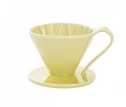ARITA Porcelain Flower Dripper 1 Cup Sunflower Yellow
