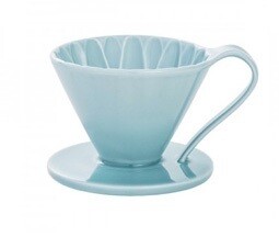 ARITA Porcelain Flower Dripper 1 Cup Baby Blue