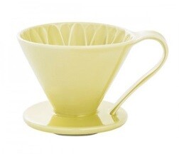 ARITA Porcelain Flower Dripper 4 Cups Sunflower Yellow