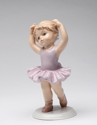 Porcelain Ballet Girl inn Lavender Dress