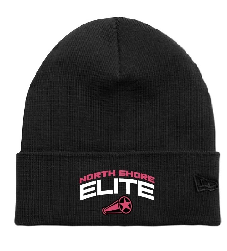 Black Embroidered Knit Beanie