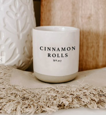 Cinamon Rolls Soy Candle | Stoneware Candle Jar