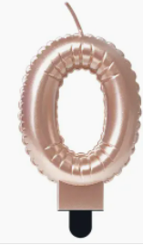 Foil balloon candle - Rose Gold