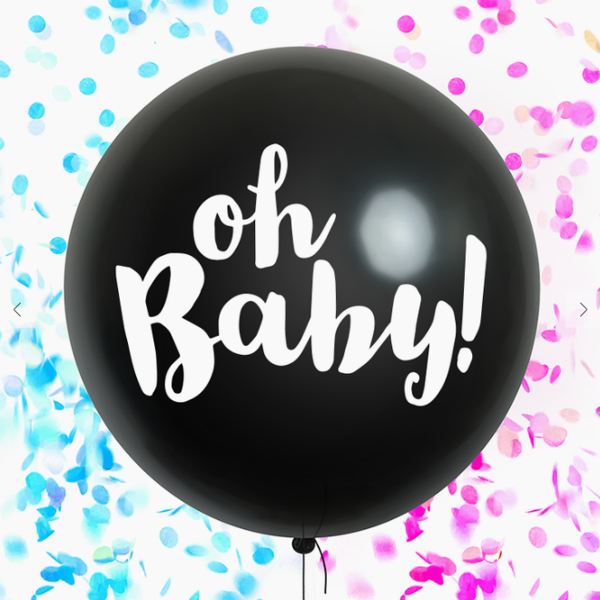 Gender Reveal - Oh Baby! Jumbo Confetti Balloon - Kit