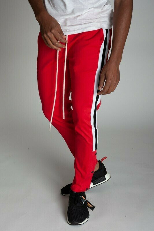 Red Stripe Snap Jogger