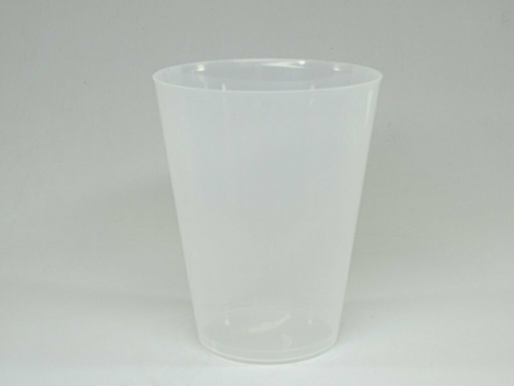 Vaso sidra plástico irrompible PP 500 ml. Caja 480 vasos.