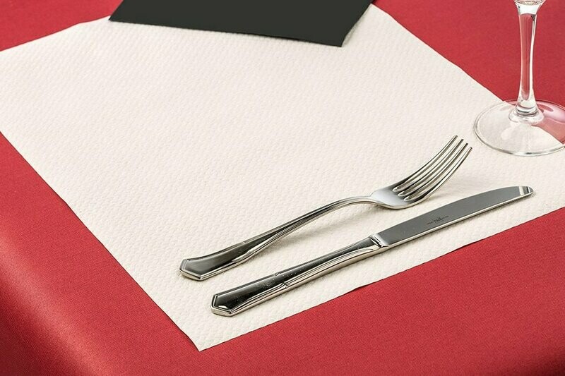 Mantelito  papel 40 grs/m2. 30x40 cm. Caja 1.000 und. BLANCO .