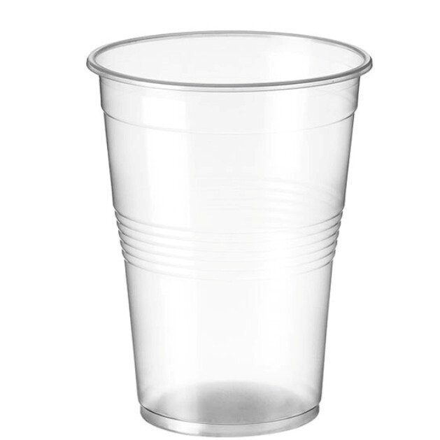 Vaso de plástico de litro transparente 1000 ml. Caja 500 vasos.