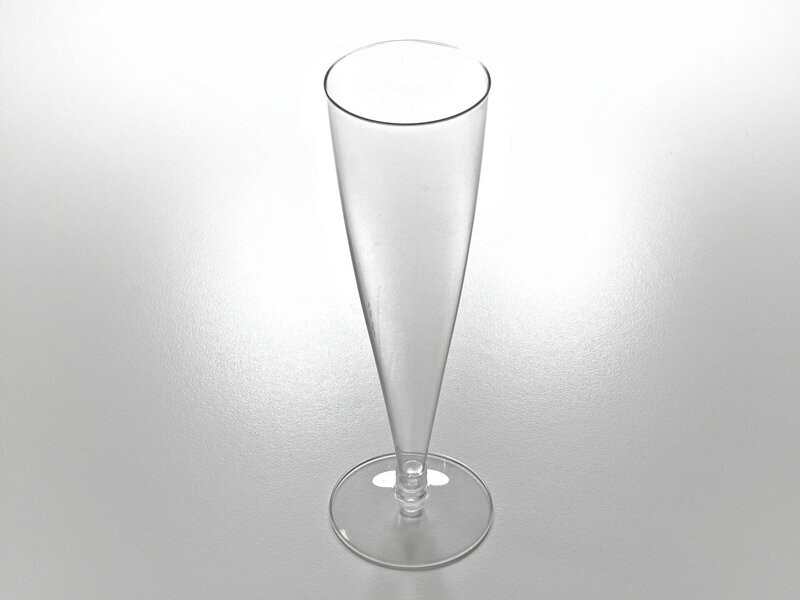 Copa de cava de plástico  2 piezas. Caja 360 copas.