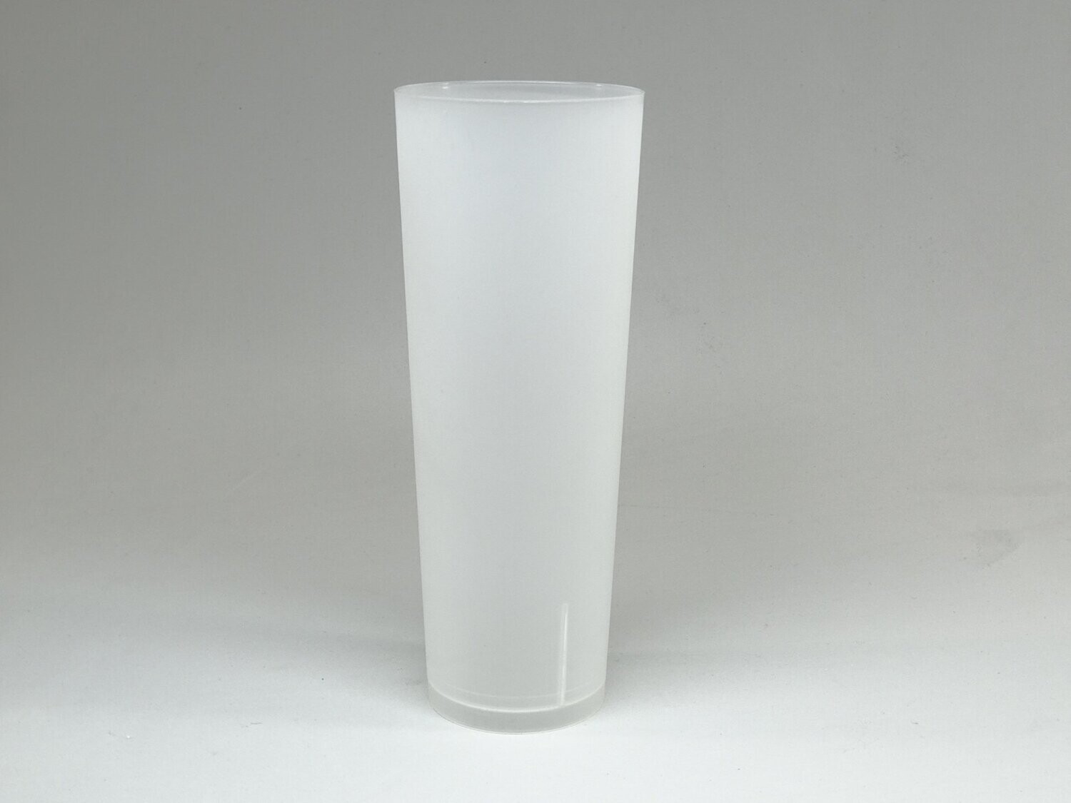 Vaso TUBO ECO reutilizable 330 cc plástico PP RÍGIDO. Caja 420 vasos.