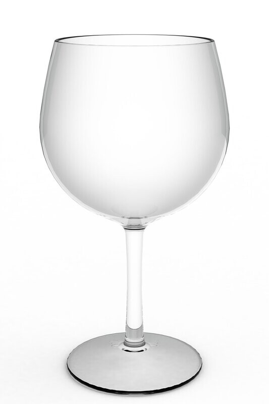 Copa balón 700 cc POLICARBONATO transparente e irrompible. Caja 48 copas.