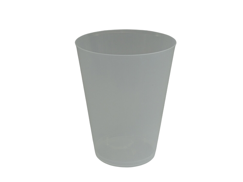 Vaso de sidra 480 cc plástico PP Flex REUTILIZABLE 20 lavados. Caja 500  vasos.