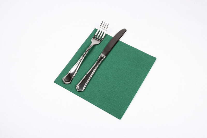 Servilleta de papel PUNTA PUNTA 40x40 cm. Caja 1200 servilletas. VERDE