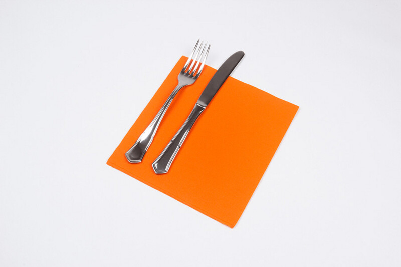Servilleta de papel PUNTA PUNTA 40x40 cm. Caja 1200 servilletas. NARANJA