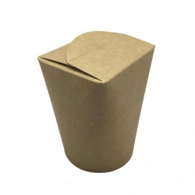 Envase ecológico cartón kraft comida para llevar Noodles 750cc.Caja 500 unidades
