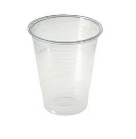 Vaso de plástico transparente 220 ml. Caja 3.000 Vasos.