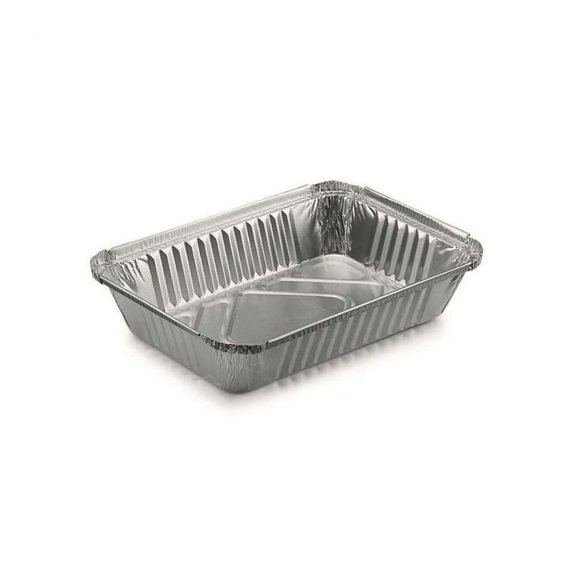 Bandeja aluminio rectangular 890 cc. Caja 800 und.