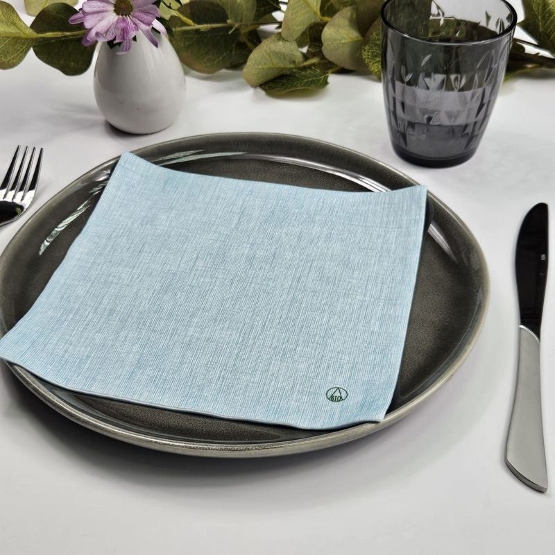 Servilleta  compostable y biodegradable. 40x40 cm . Caja 720 servilletas. TURQUESA