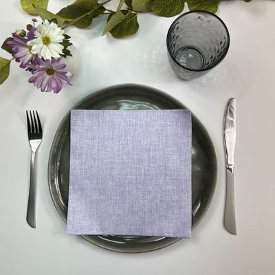 Servilleta tela desechable 40x40 cm. Caja 600 u. VIOLETA