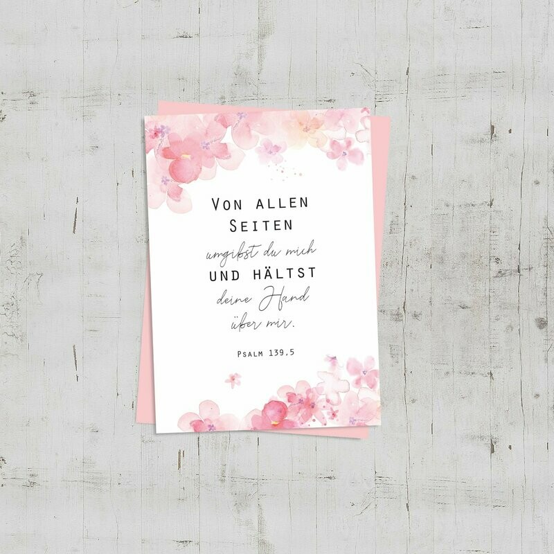 Postkarte Postkarte "Von allen Seiten umgibst du mich"