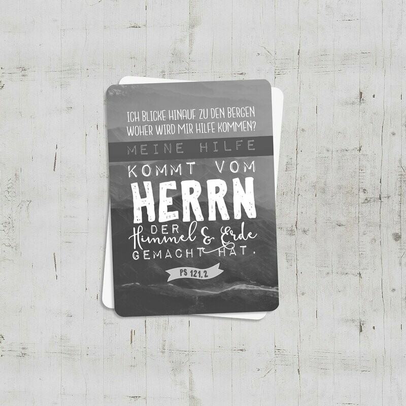 Karte Karte "Meine Hilfe kommt vom Herrn"