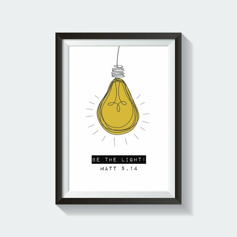 Poster Poster "Be the light"