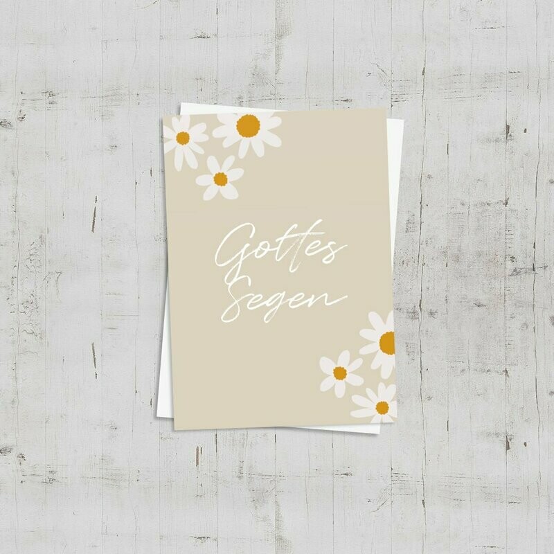 Karte "Gottes Segen"