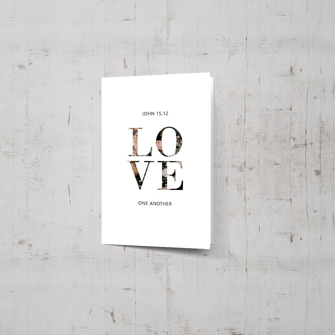 Hochzeitskarte "LOVE"
