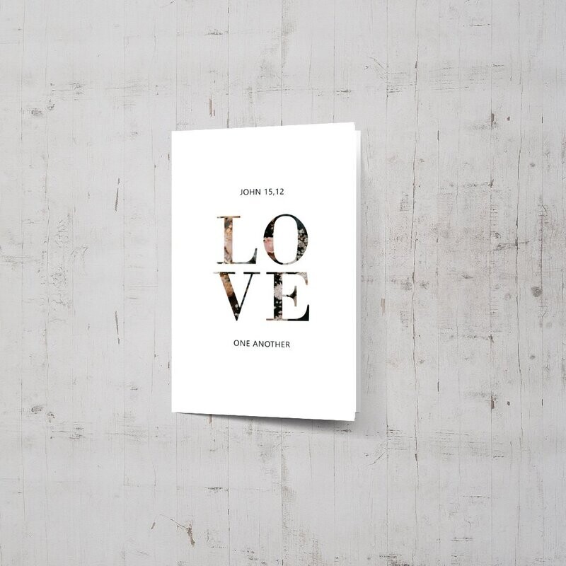 Hochzeitskarte "LOVE"