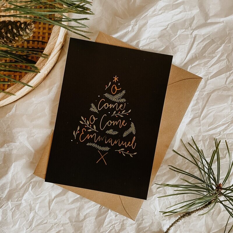 Weihnachtskarte "Come Emmanuel"
