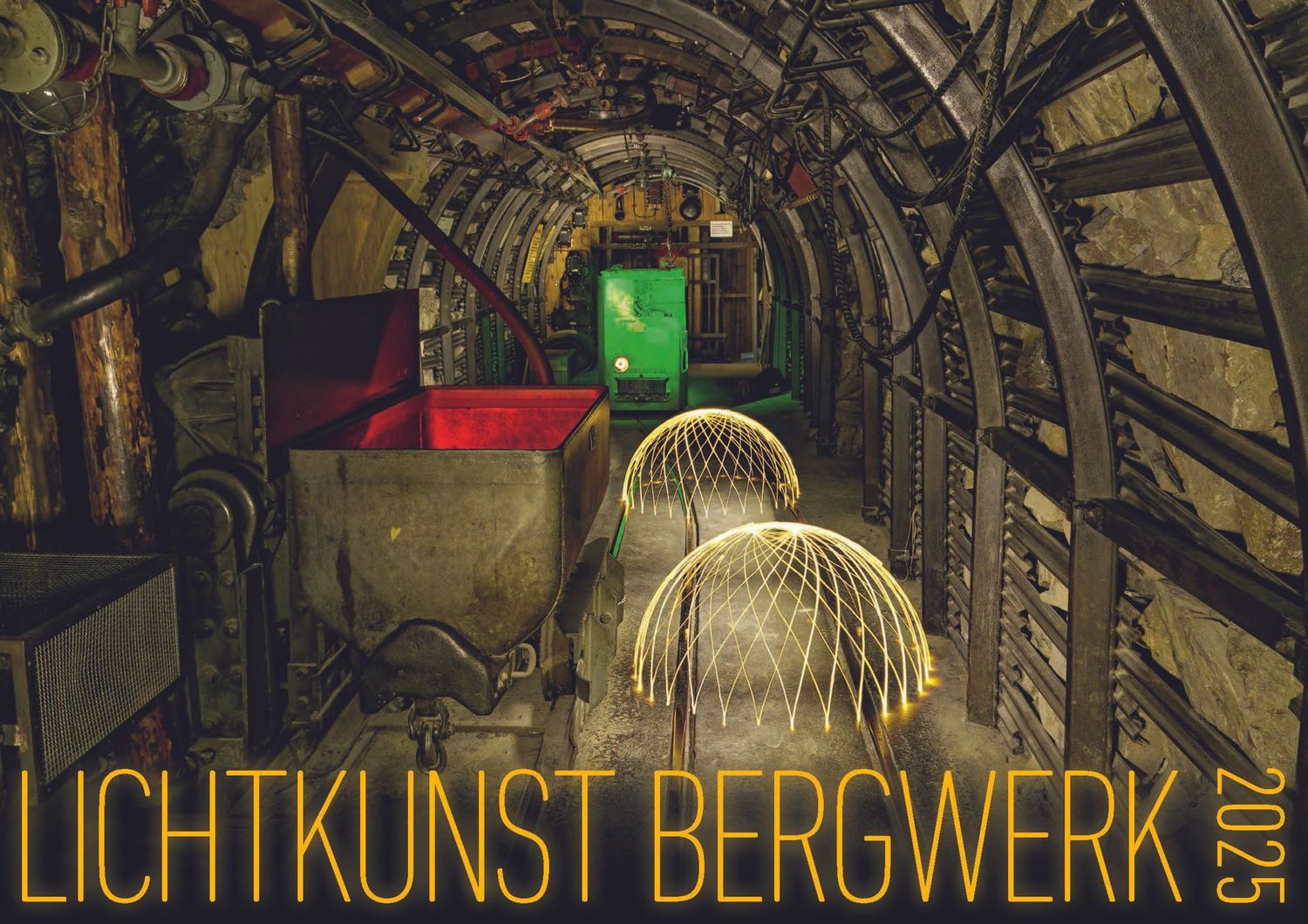 Lichtkunst Bergwerk