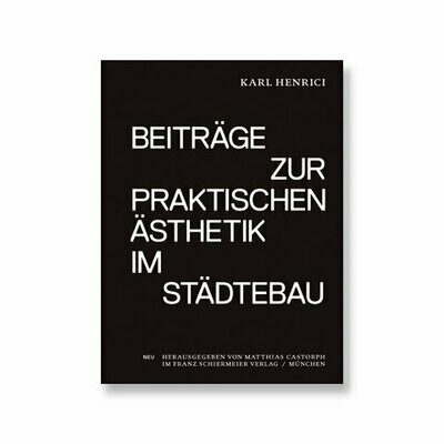 Beiträge Zur praktischen Ästhetik im Städtebau  BUCH
