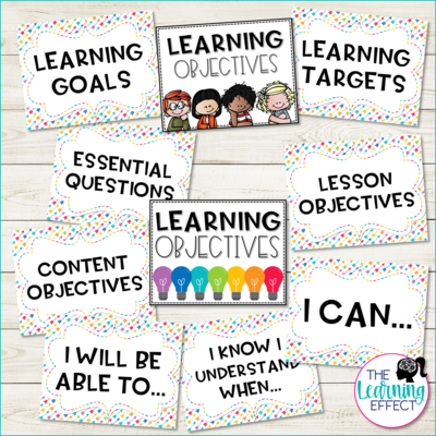 Learning Objective Display Labels • Shop • The Learning Effect