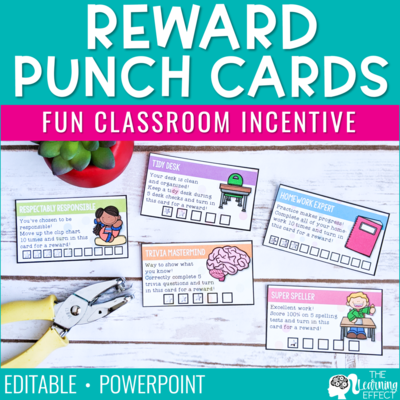 Reward Punch Cards | Editable