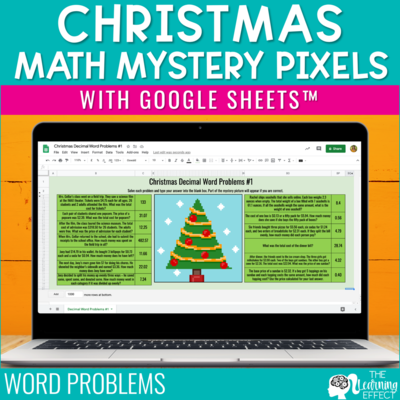 Christmas Math Mystery Pixel Art Google Sheetsâ„¢ Christmas Math Mystery Pixel Art Google Sheetsâ„¢