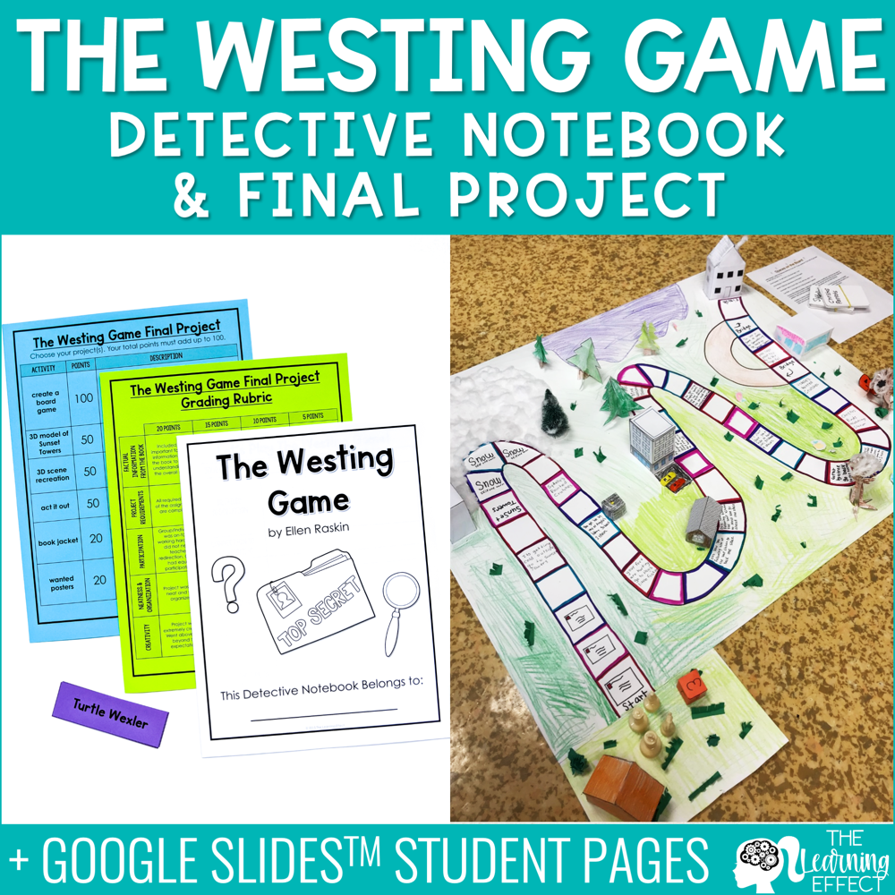 The Westing Game Novel Study | Print and Digital Google Slides