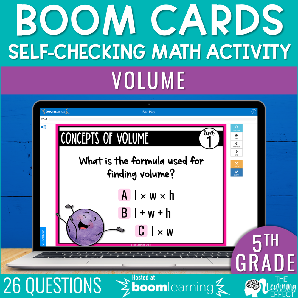 Volume Boom Cards | 5th Grade Digital Math Activity