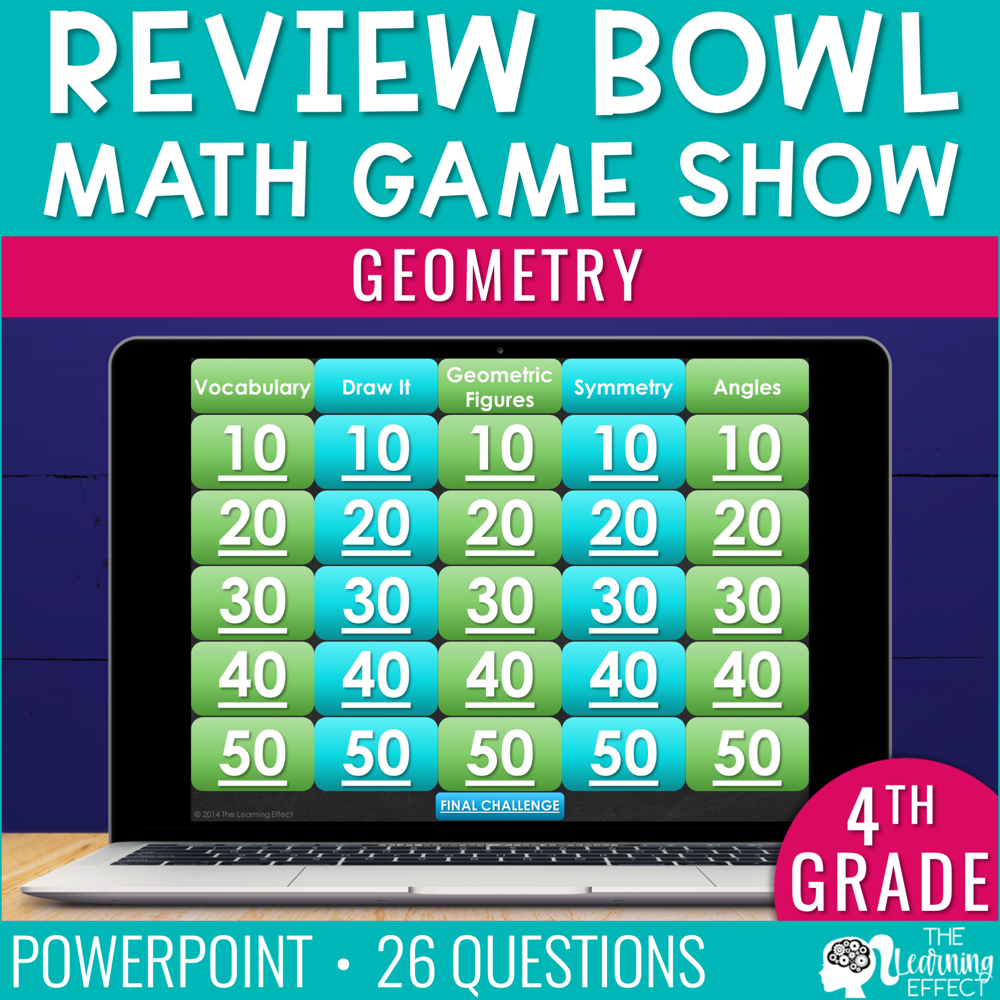 Geometry Game Show | 4th Grade Math