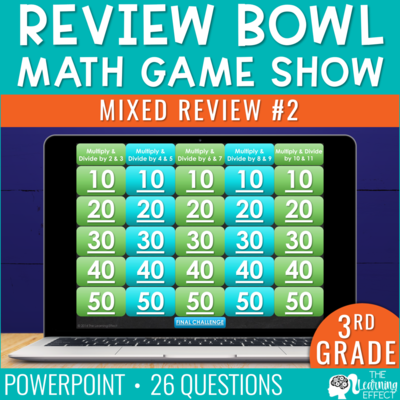 3rd Grade Math Review #2 Game Show End of Year