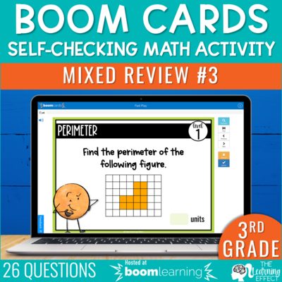 3rd Grade Math Review #3 Boom Cards End of Year | Digital Activity